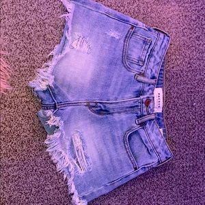 Pacsun ripped jean shorts